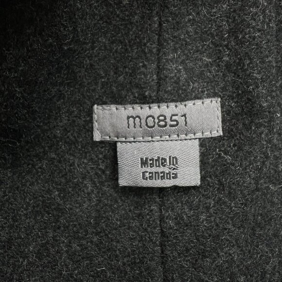 M0851 Waxed Cotton Faux Leather Peacoat Preppy Field Barn Utility Jacket Coat - Picture 6 of 9
